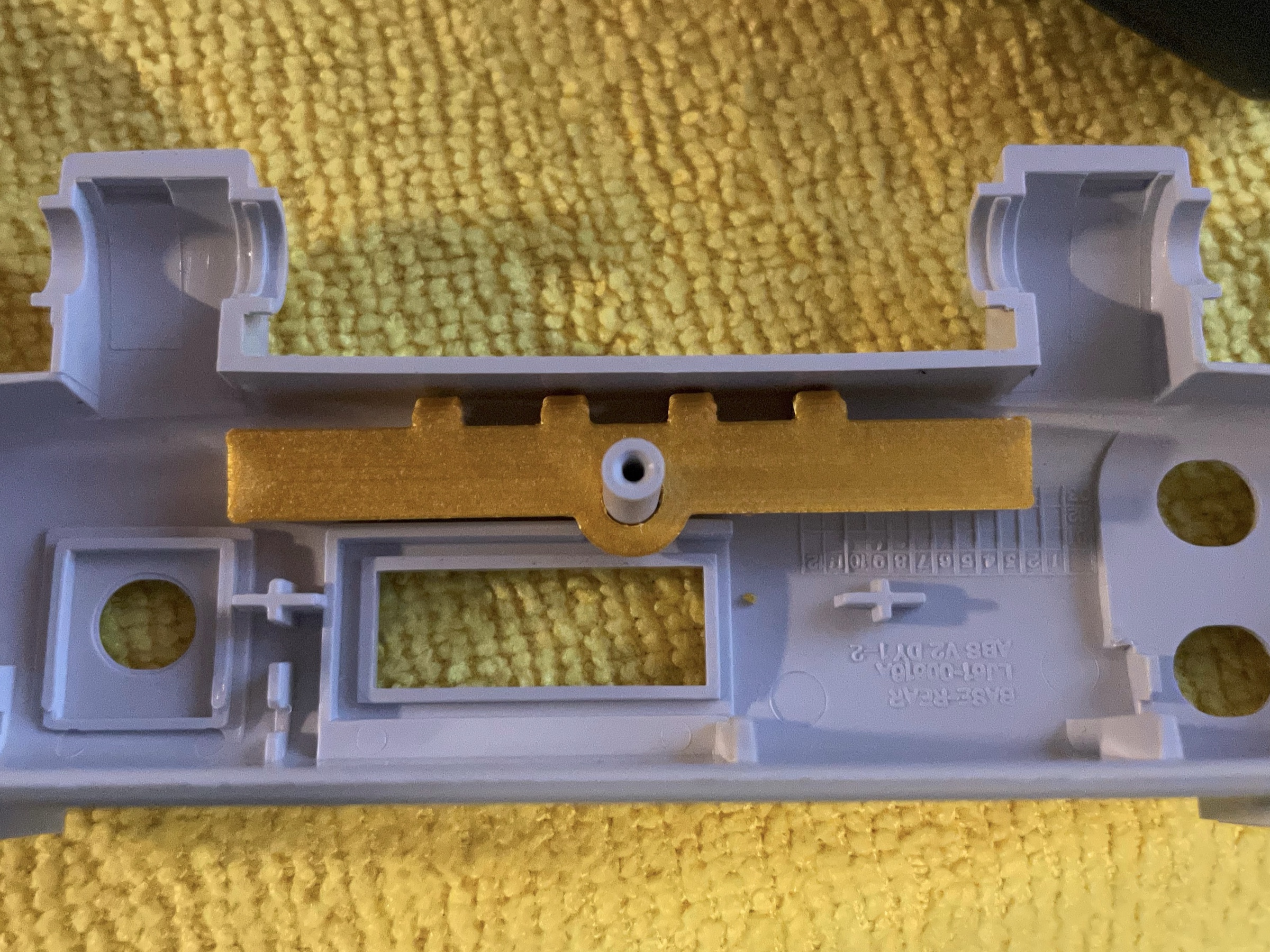 PSone LCD Screen Bottom Hinge Screw Hole Repair - photo 3