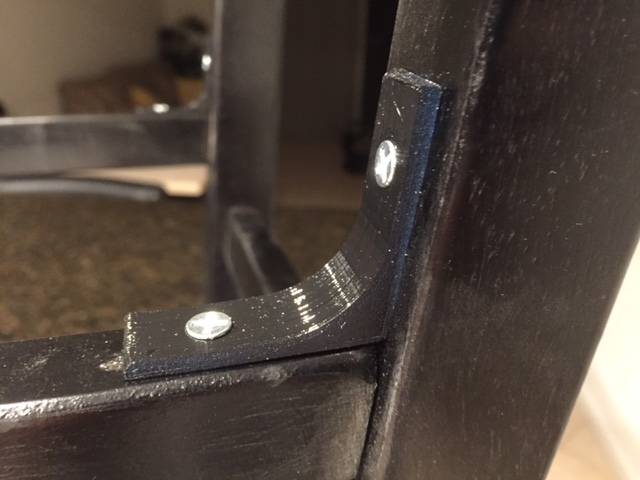 L Bracket for Kitchen Chairs