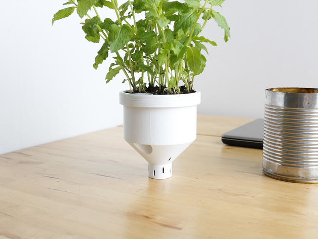Campbell Planter - Fully 3D Printed Self-Watering Planter - photo 3