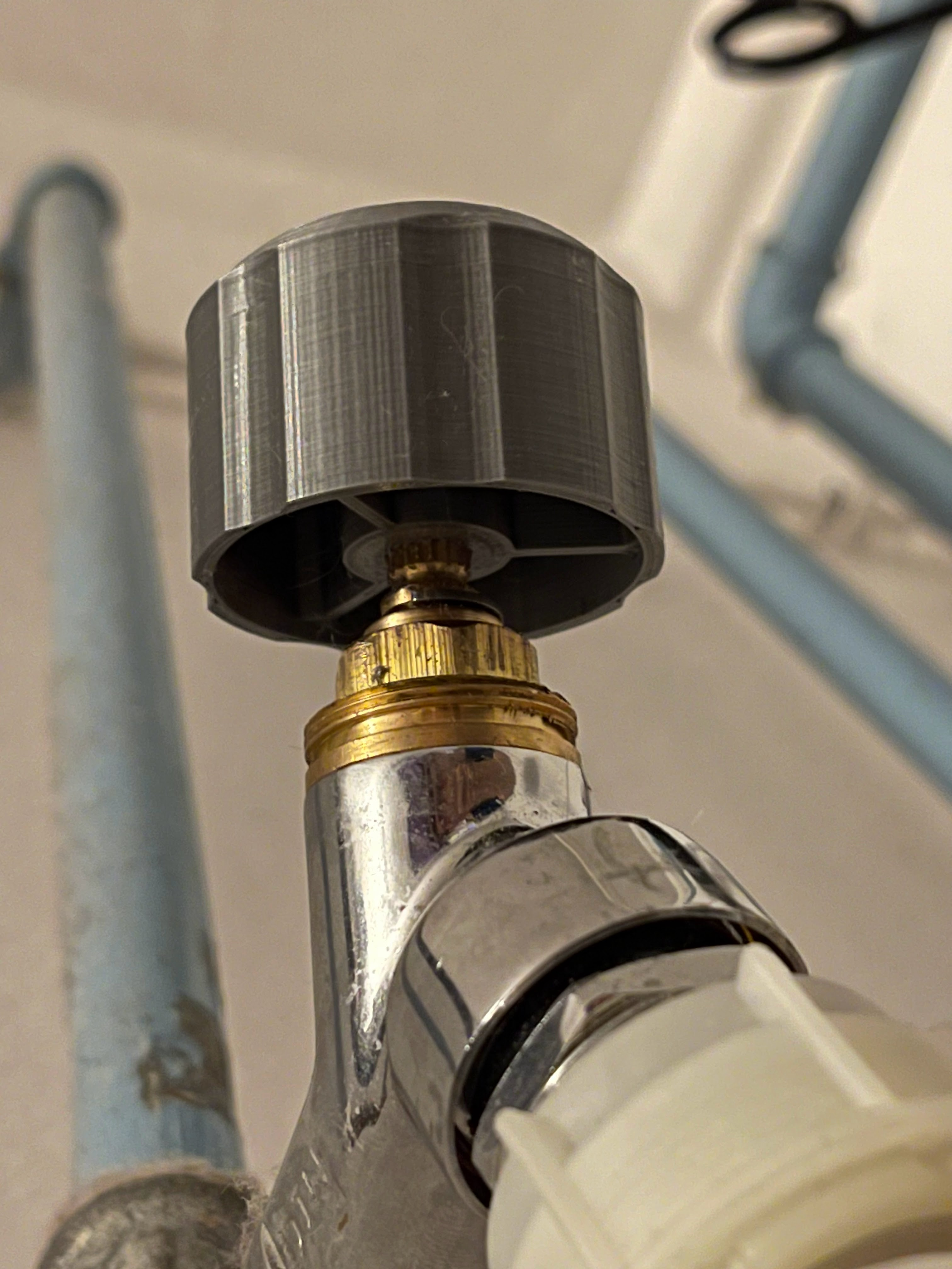 Wasserhahn/ventil Knauf/Griff mit integrierter 7.7mm Rastbuchse / Faucet handle valve with integrated 7.7mm snap-in socket - photo 3