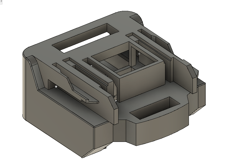 Battery Adapter From Parkside X20 to Makita 18v | extended body | Parametric | F3D