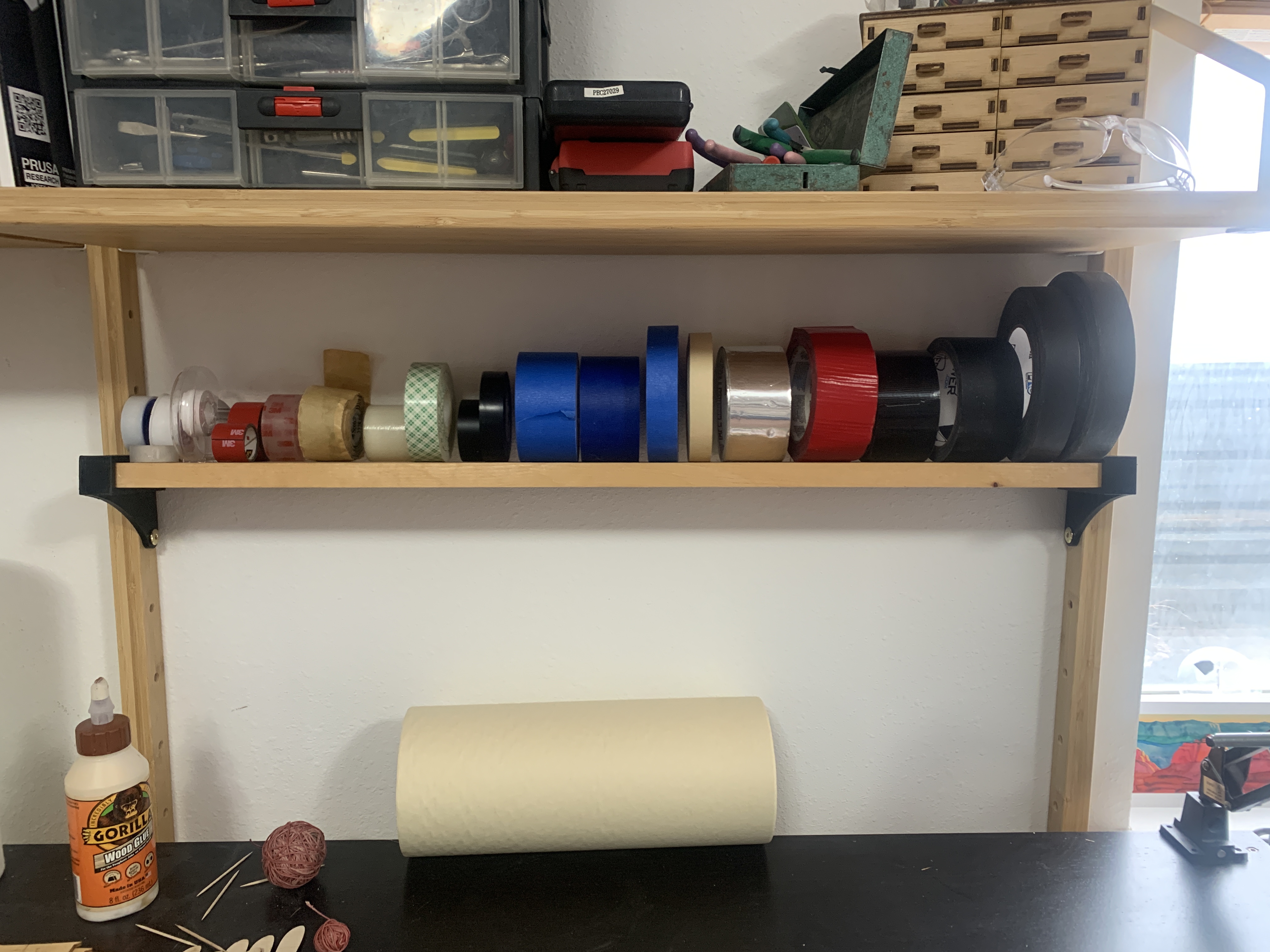 IKEA Svalnas Shelf Brackets (for tape roll storage) - photo 3