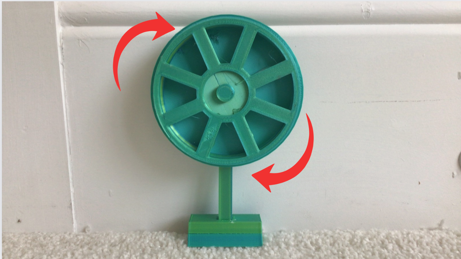 bird toy spinning treat wheel/play and enrichment - photo 2