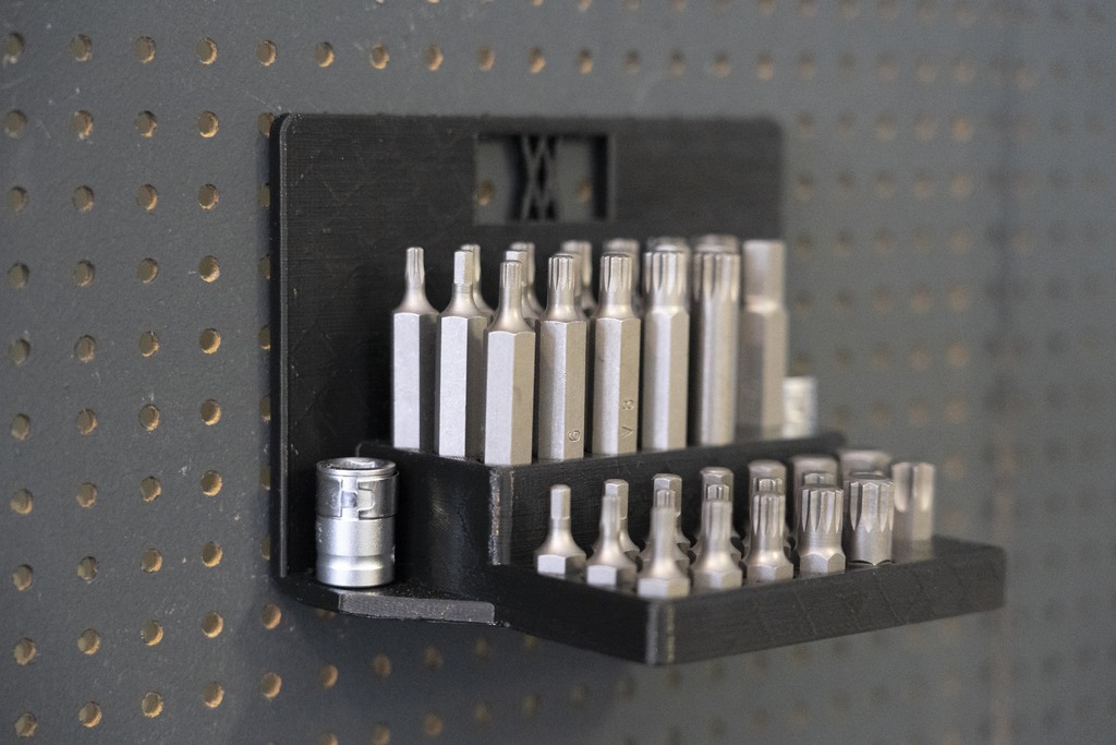Tool Holder for Power Bits 40pcs with Connectors 003 I for screws or peg board - photo 4