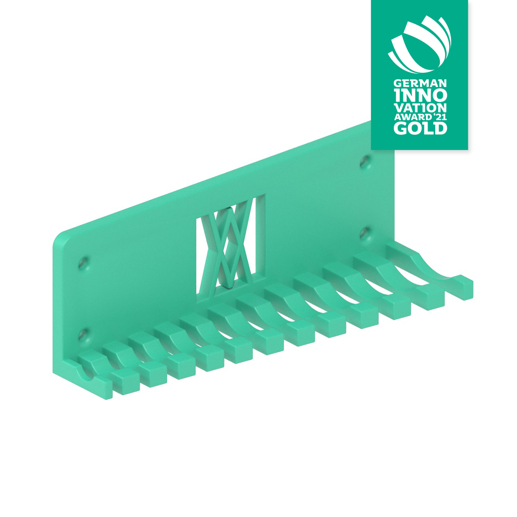Combination Spanner Set 12pcs metric 6-22mm Wall Holder 056 I for screws or peg board