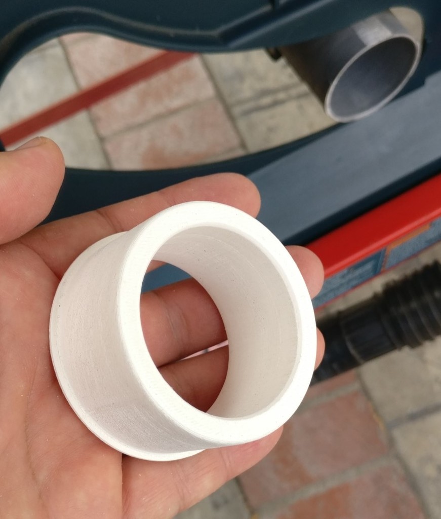 Bosch Table Saw 2.25 in. vacuum adapter to Ridgid 1.75 inch hose - photo 2