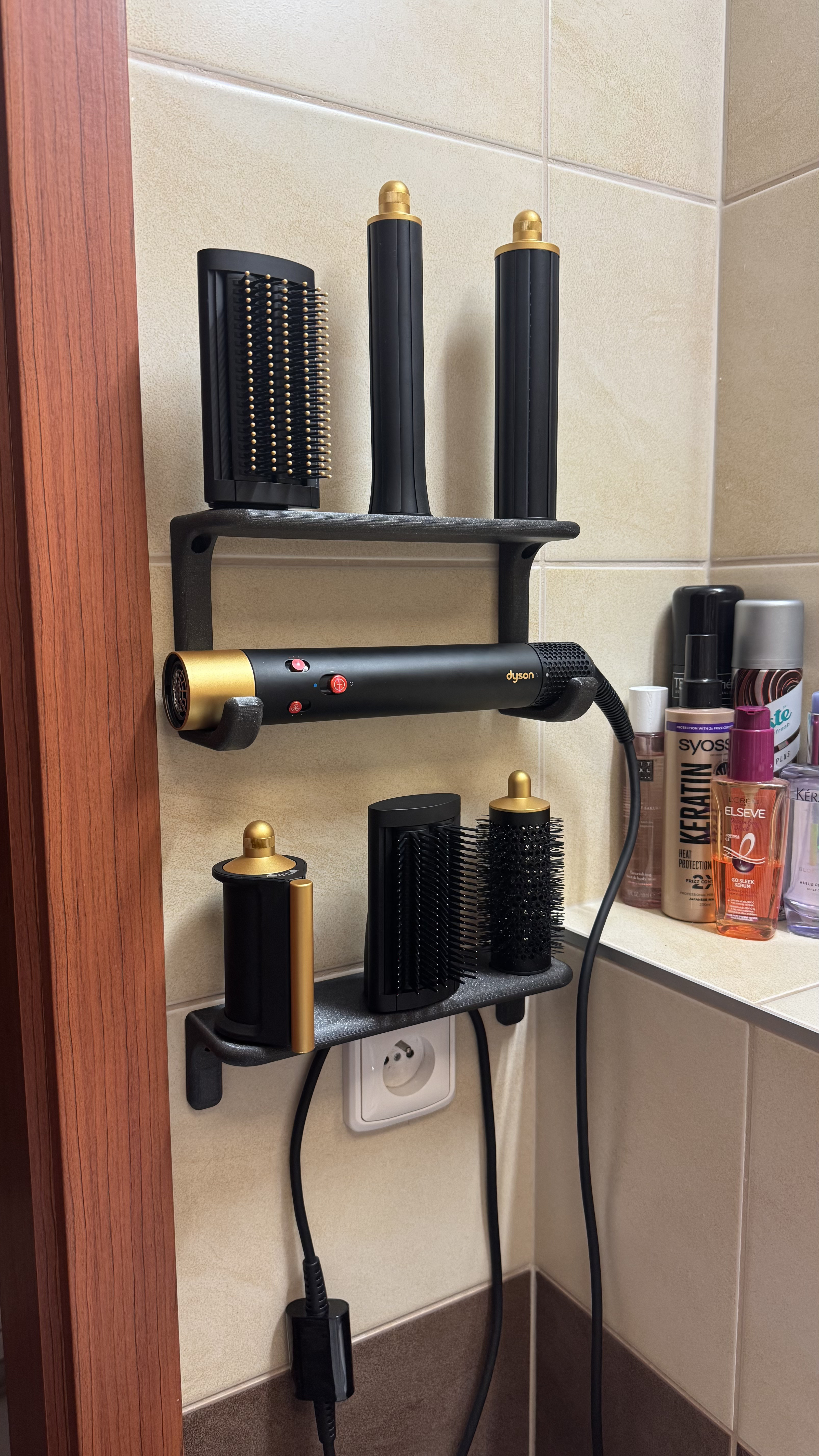 Dyson Airwrap wall shelf