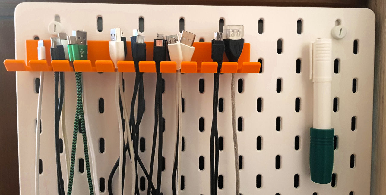 Cable Holder for Ikea Skadis - photo 2