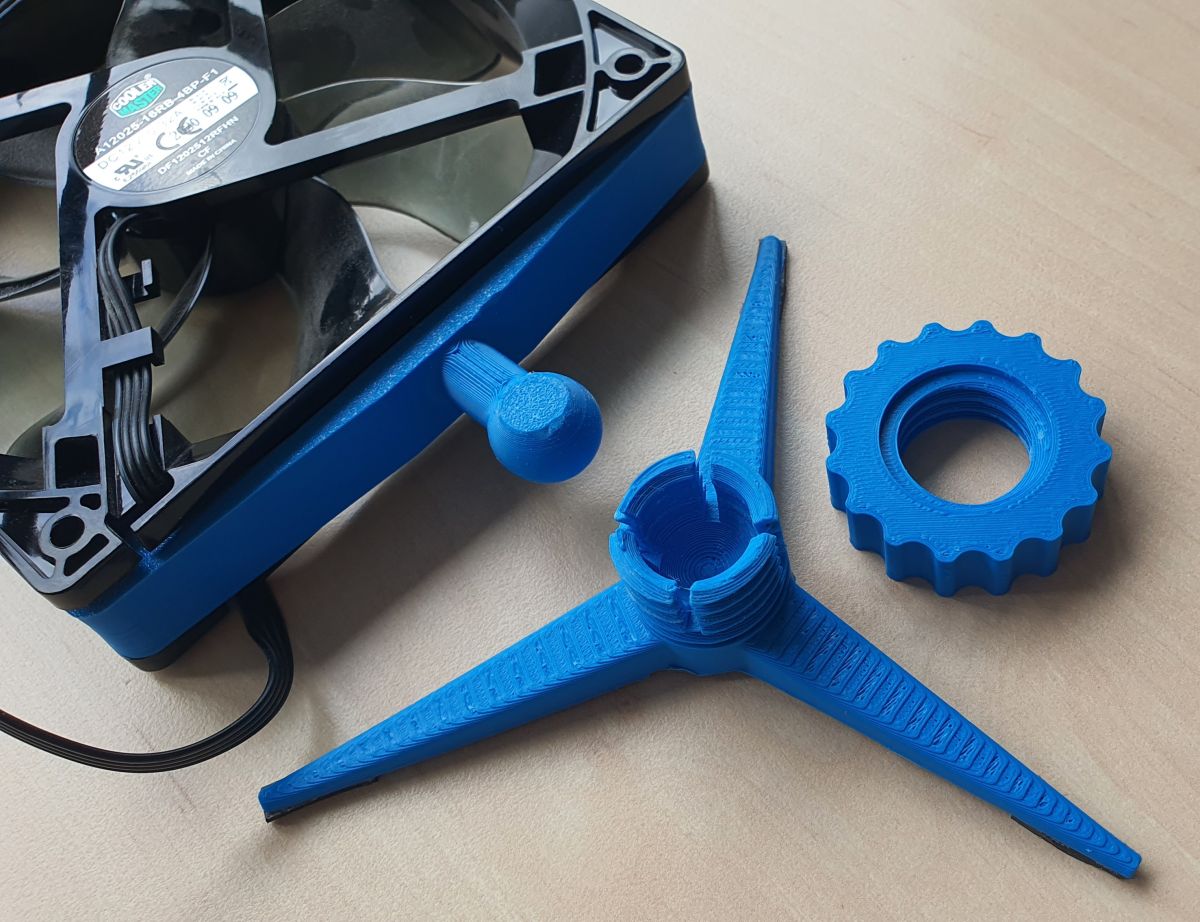 Fan holder - desk fan