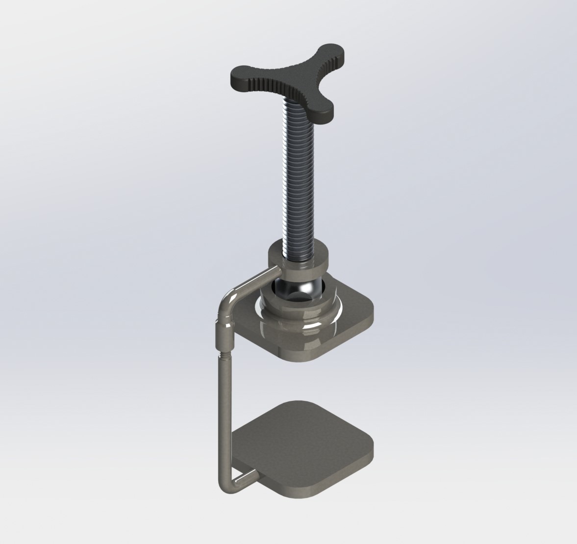 Clamp desk paperweight