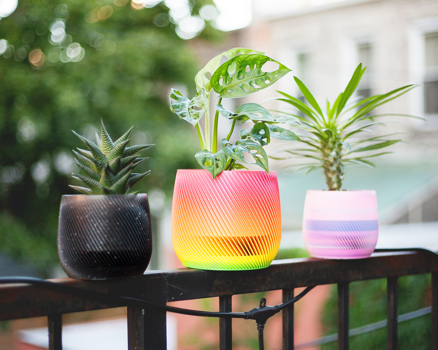 spiral planter with drainage (vase mode)