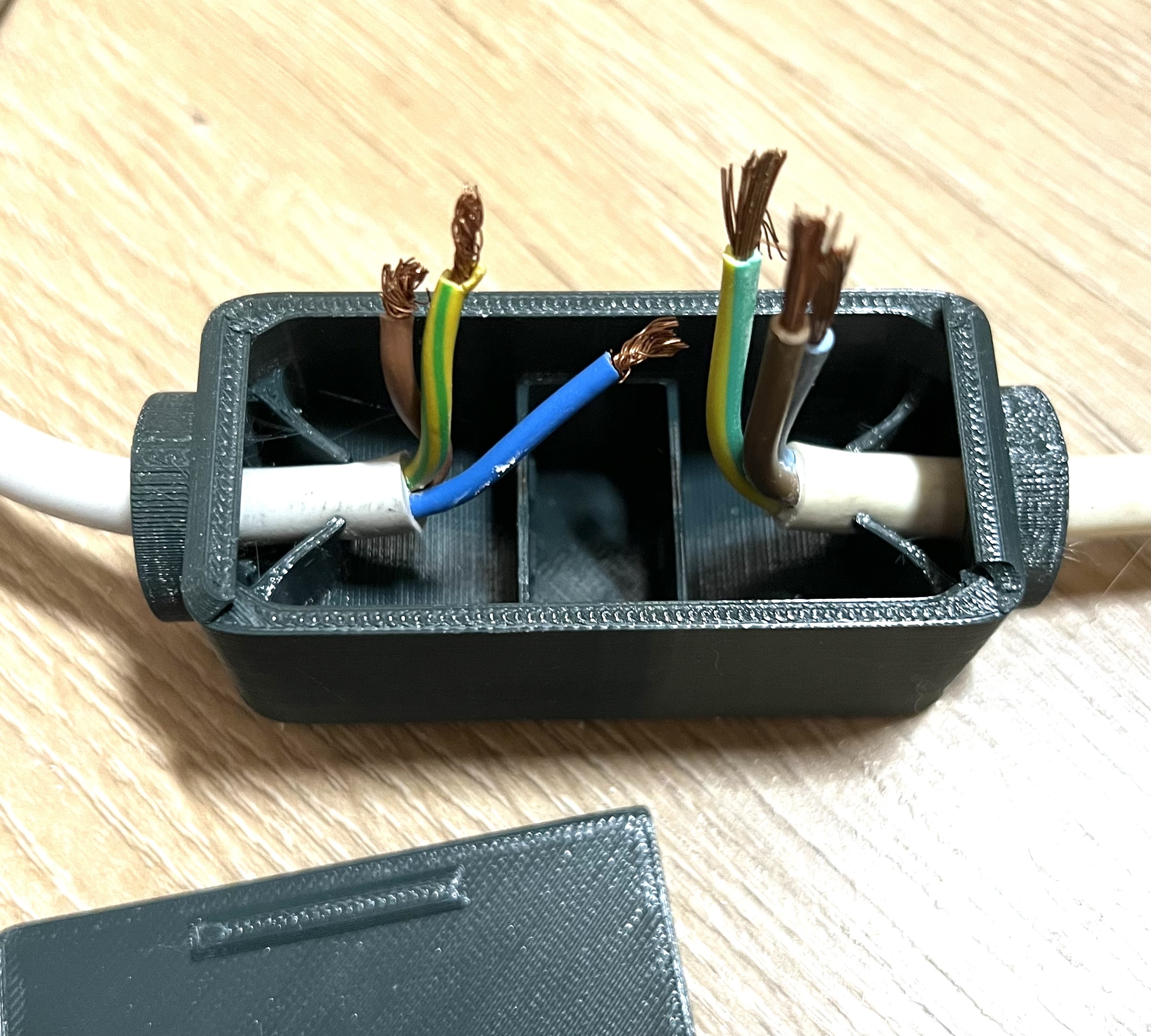 Wago AC cable connection box, quick connect, no tools - photo 2