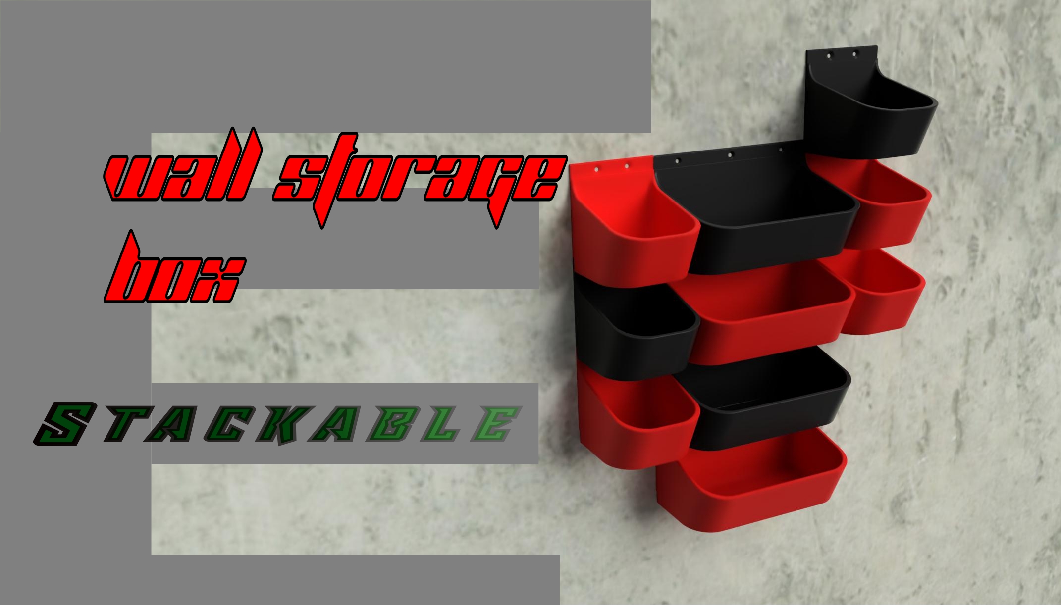 Storage Wall container / box - stackable