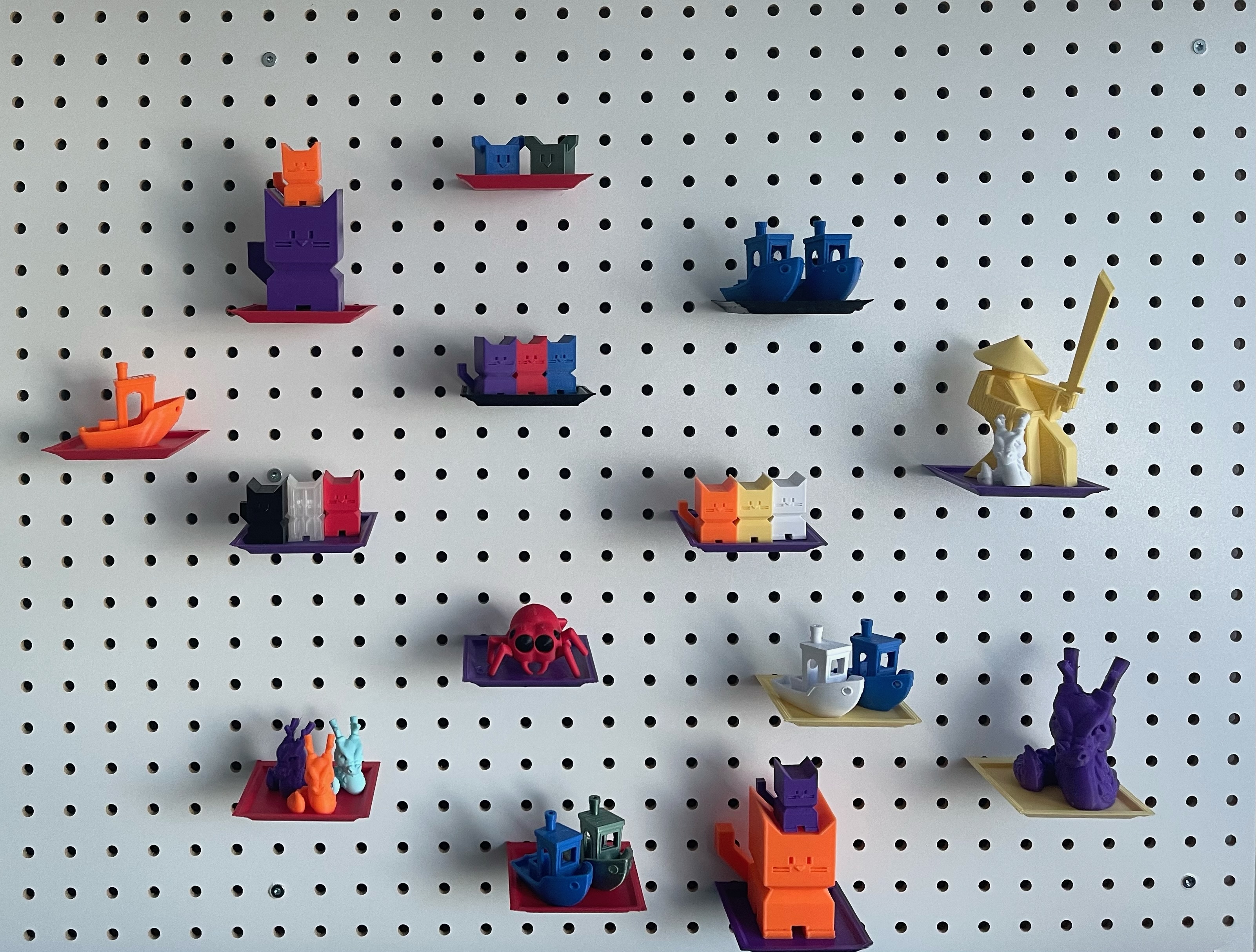 Pegboard shelf