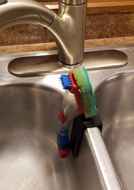 Dish Scrubber Holder with Attachment for Kitchen Sink - photo 2