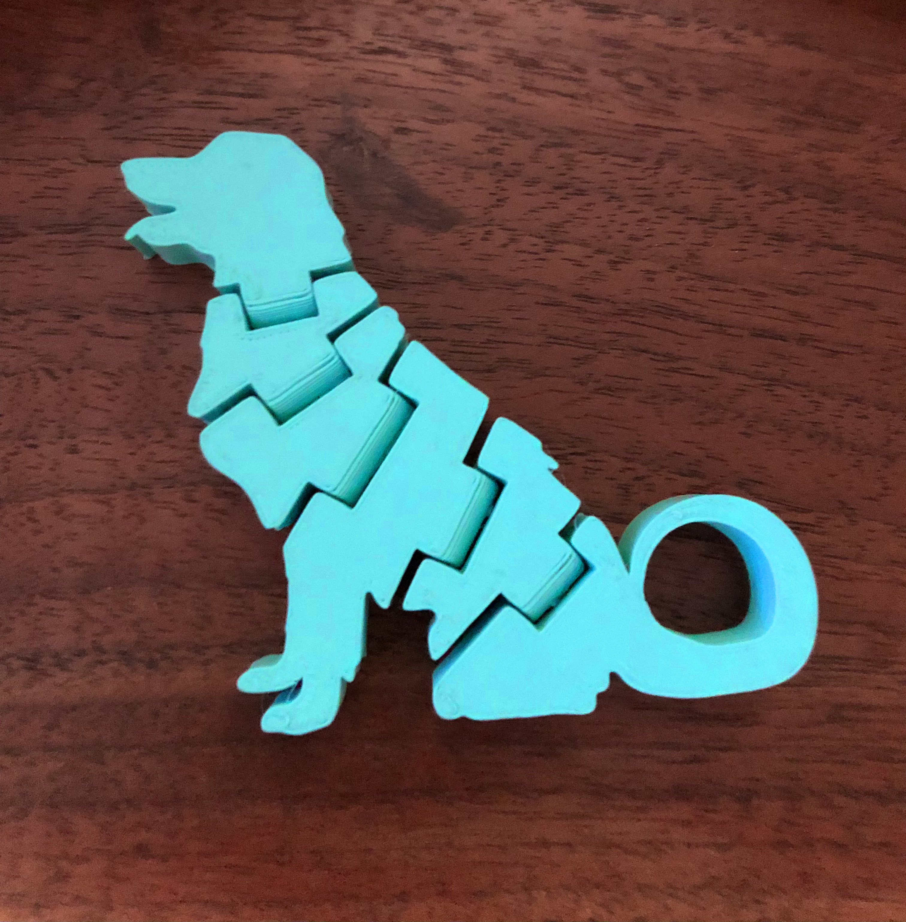 Flexy Dog Keychain