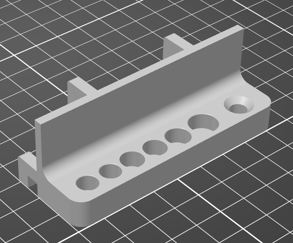 Skadis mount for CNC Kitchen heat set inserts