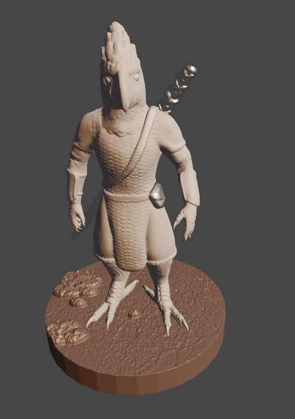 Cockatoo Birdfolk FIghter miniature - photo 3