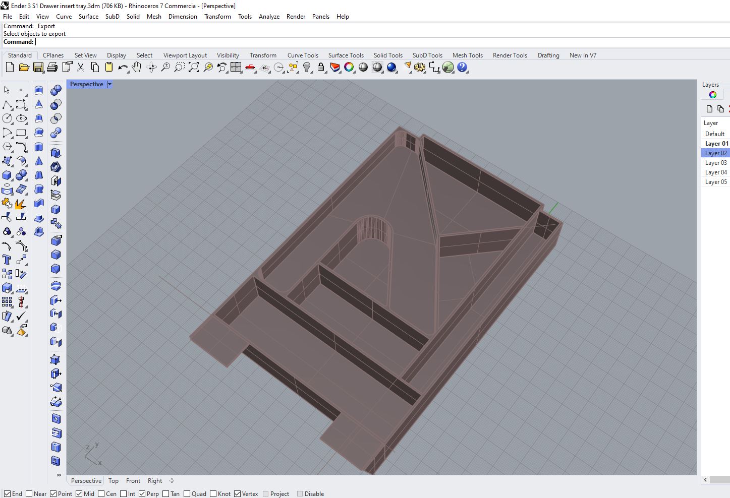 Ender 3 S1 Plus drawer insert tray - photo 3