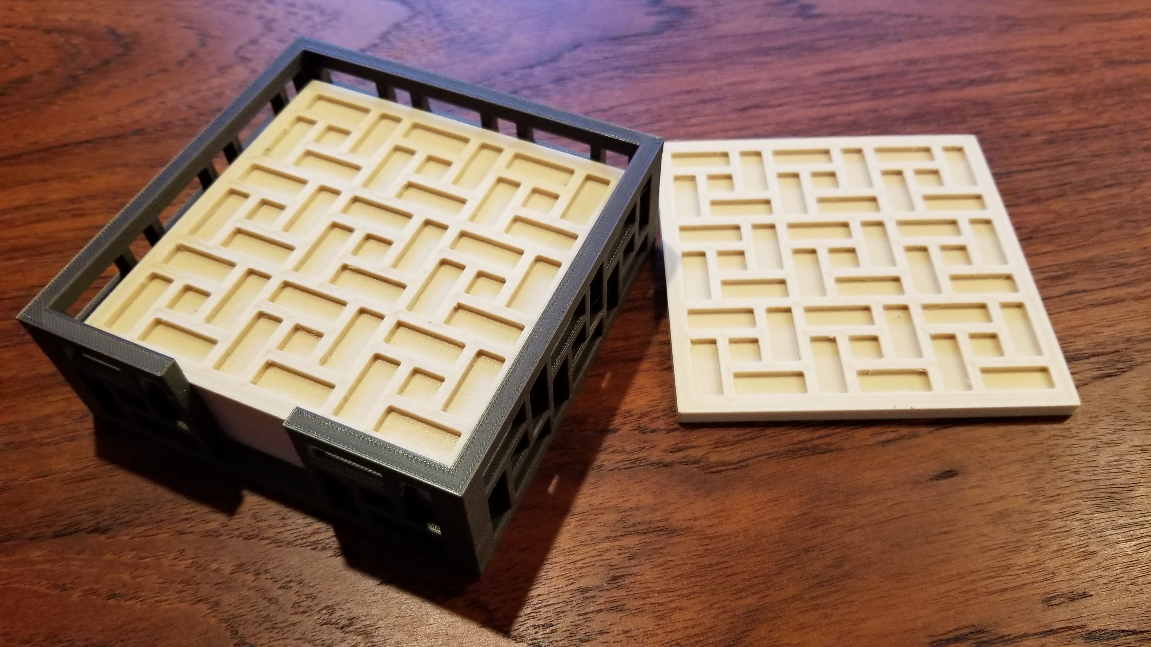 Mid-Century Modern Coaster and Holder - photo 2