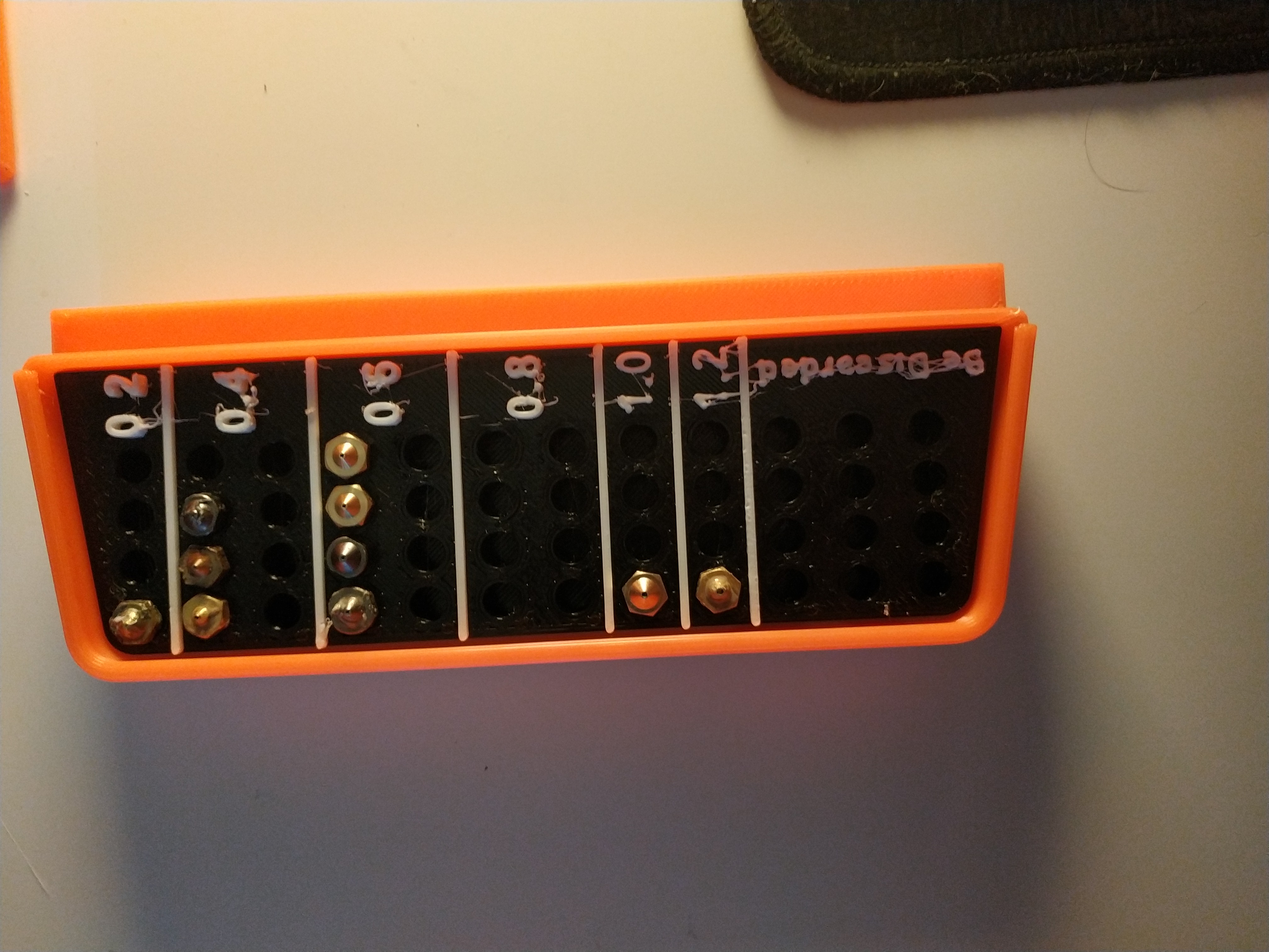 Nozzle Storage for Prusa Mini Base - photo 2