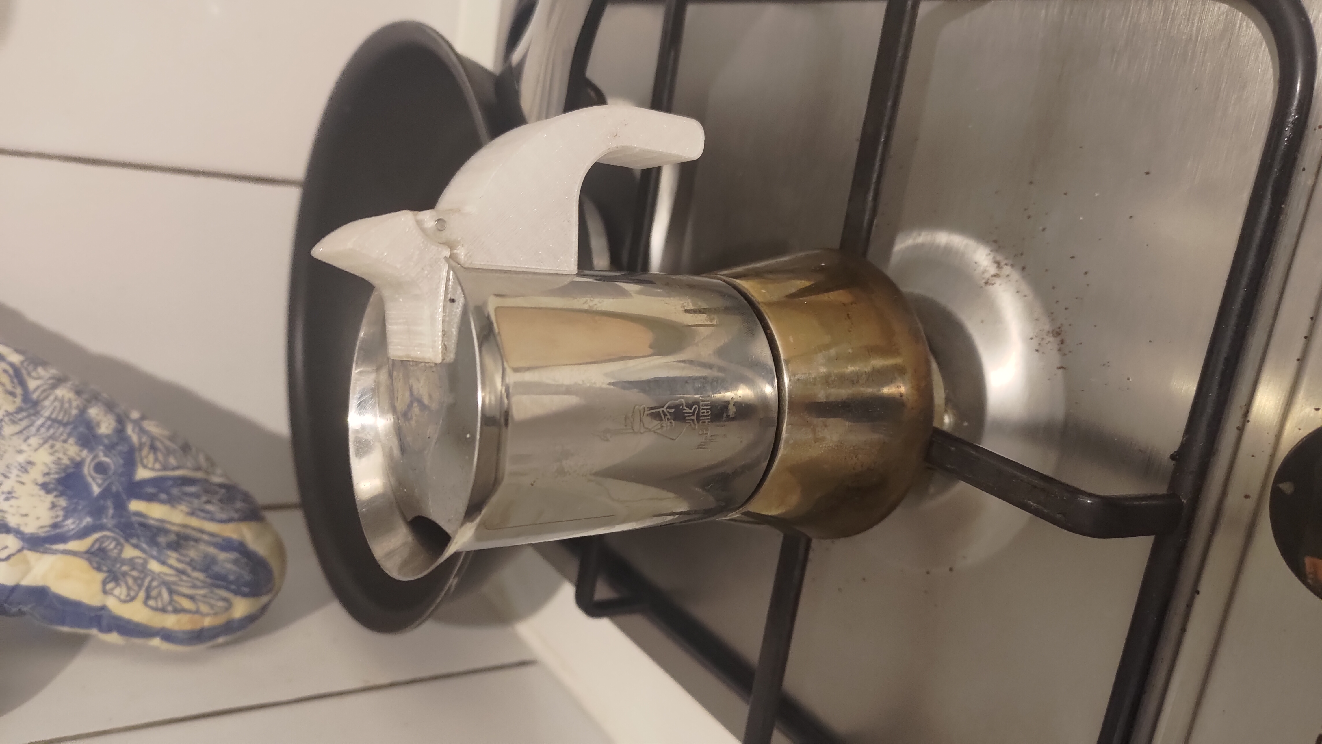 Bialetti Venus 2 replacement handle + lid hinge (now with longer handle)