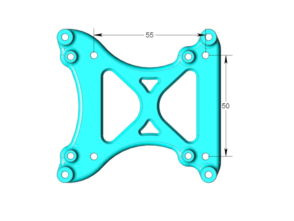 RPI Din Clips Mount 40mm Cooling Fan - REMIX with 50mm or 55mm DIN Clip Holes - photo 3