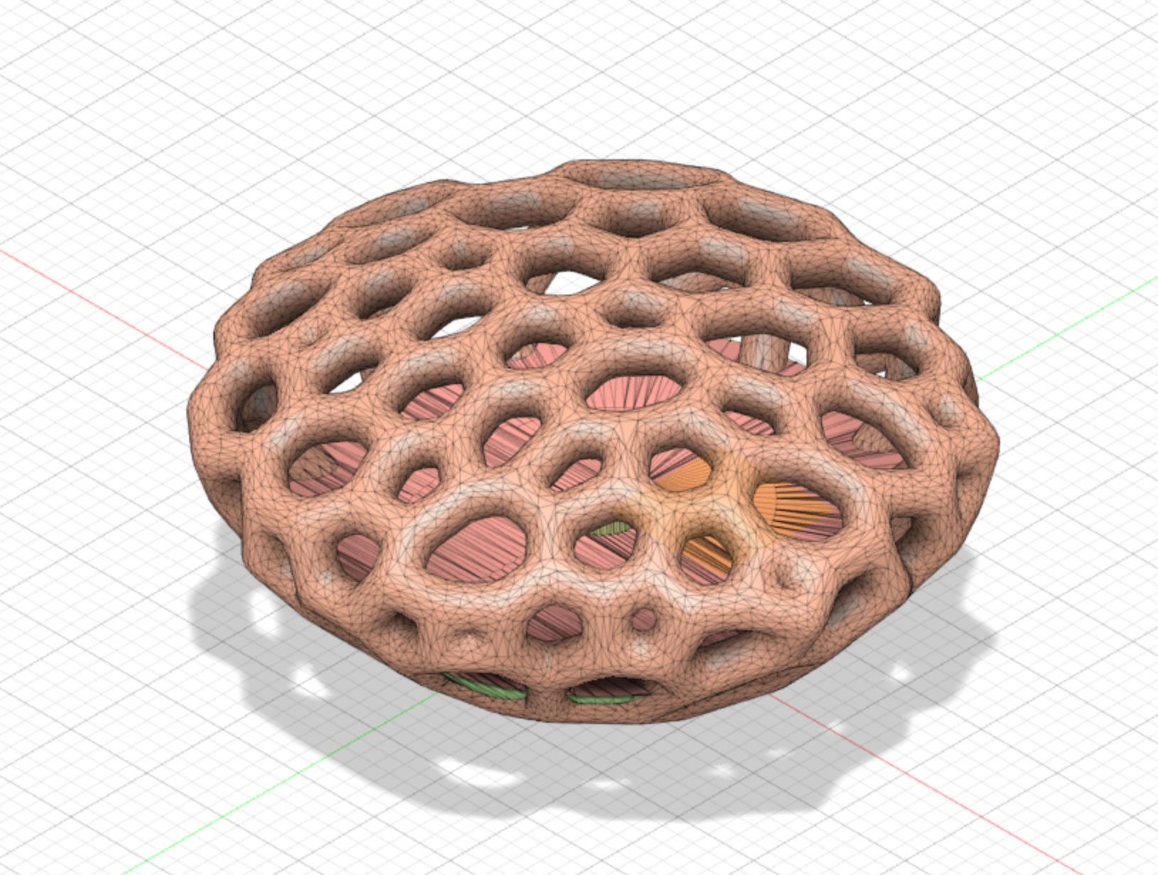 Voronoi Knob for Closet Door