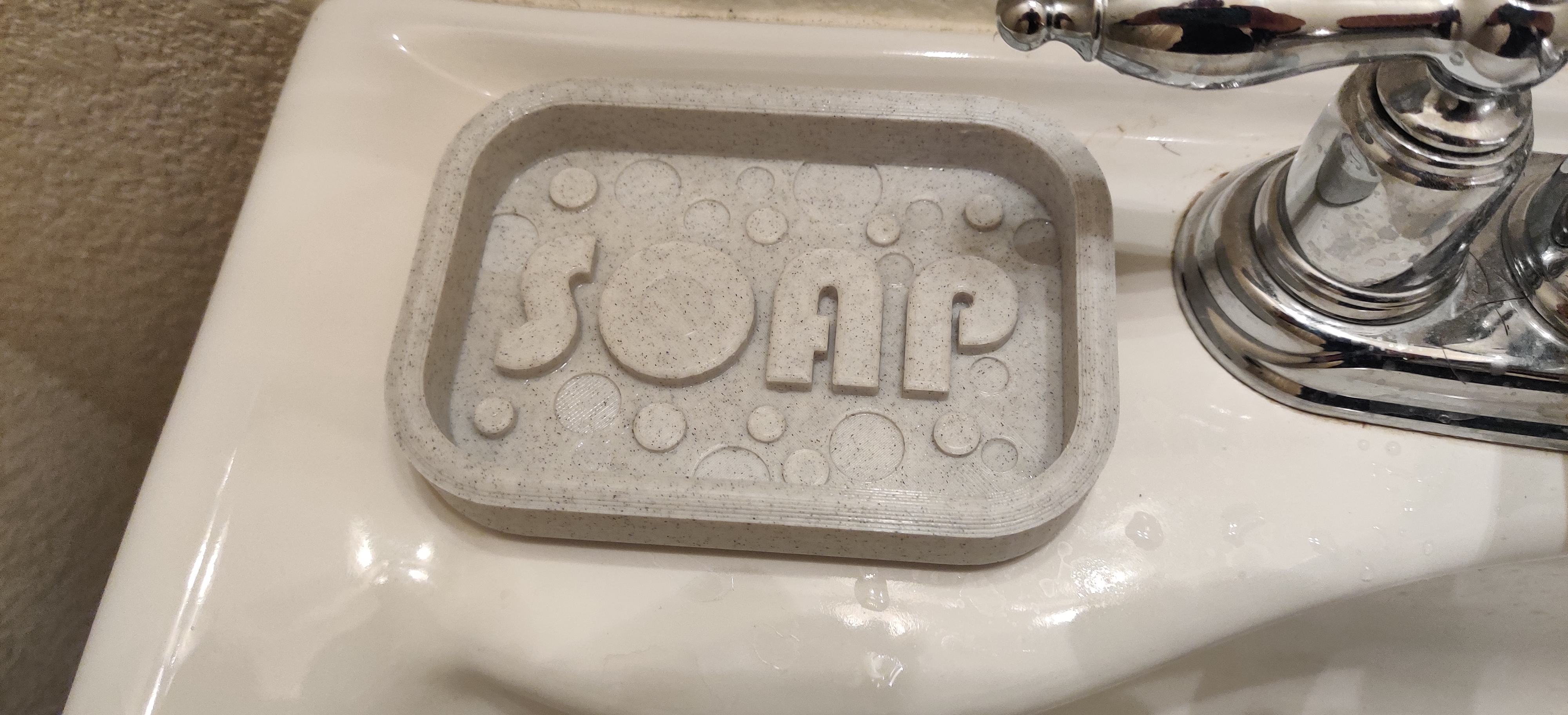 Soap dish - With and without drain holes.
