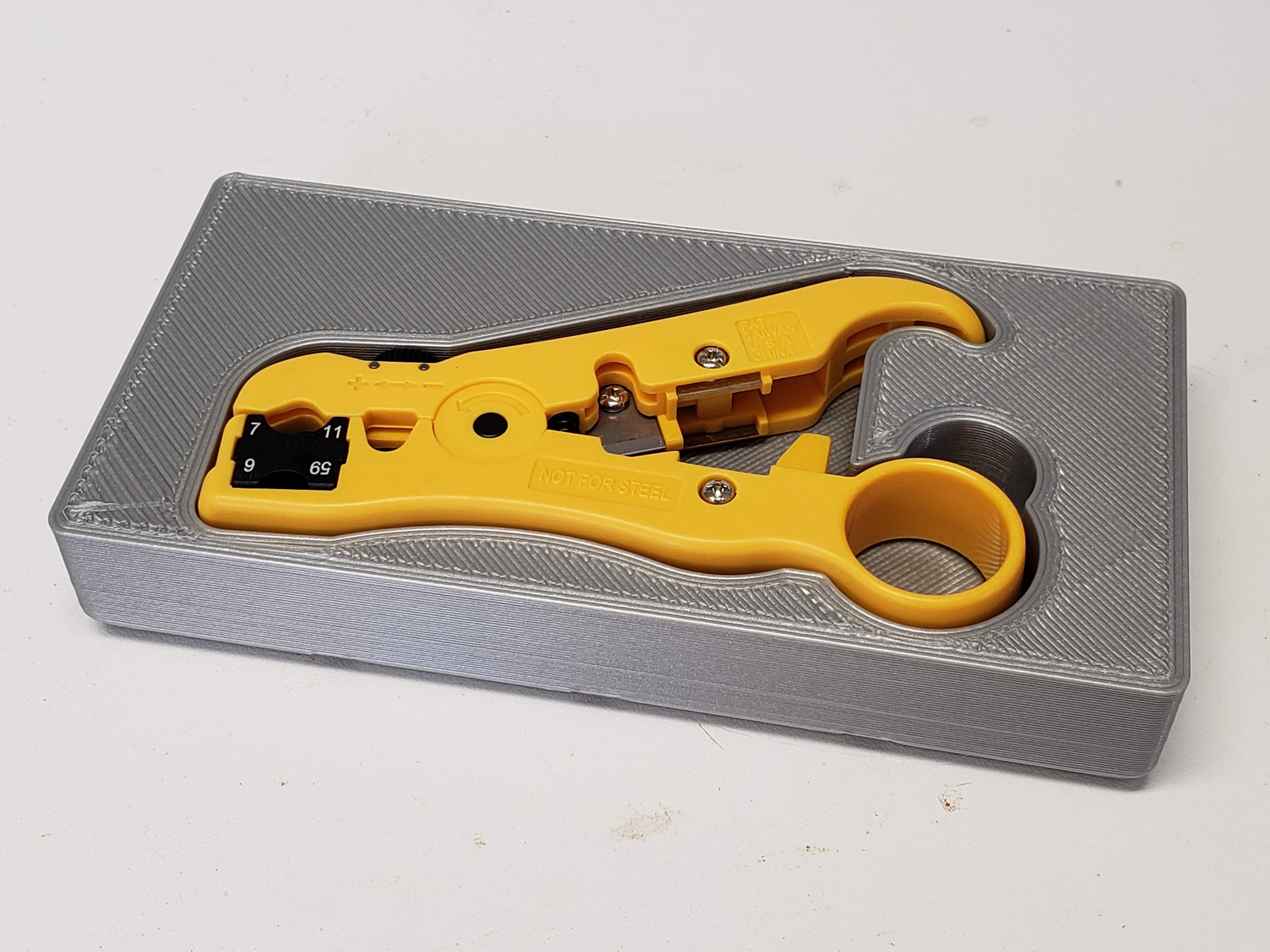 Gridfinity Cable Stripper Holder