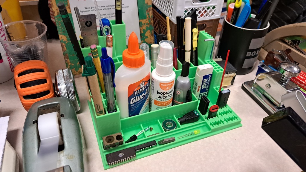 Desktop Tool Tray Organizer remix with memory card area - photo 3