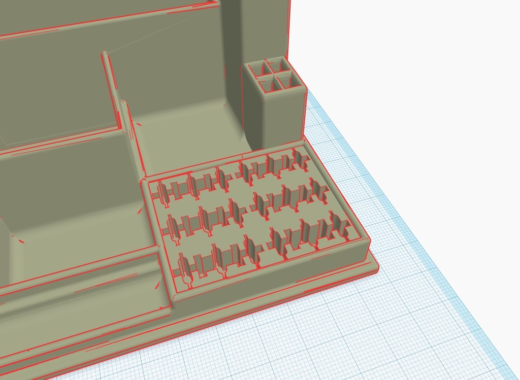Desktop Tool Tray Organizer remix with memory card area - photo 4