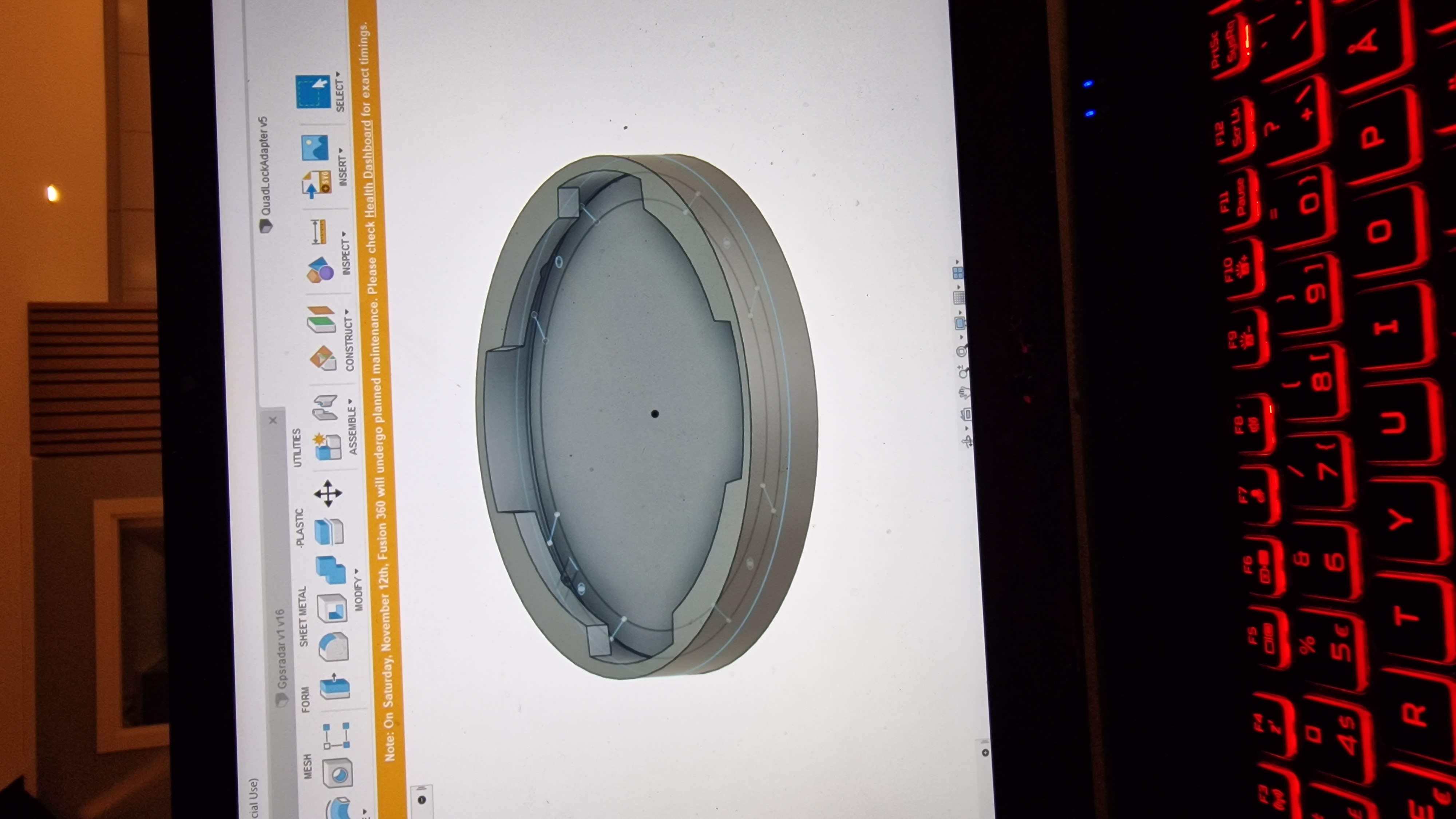 Quadlock mount f3d file