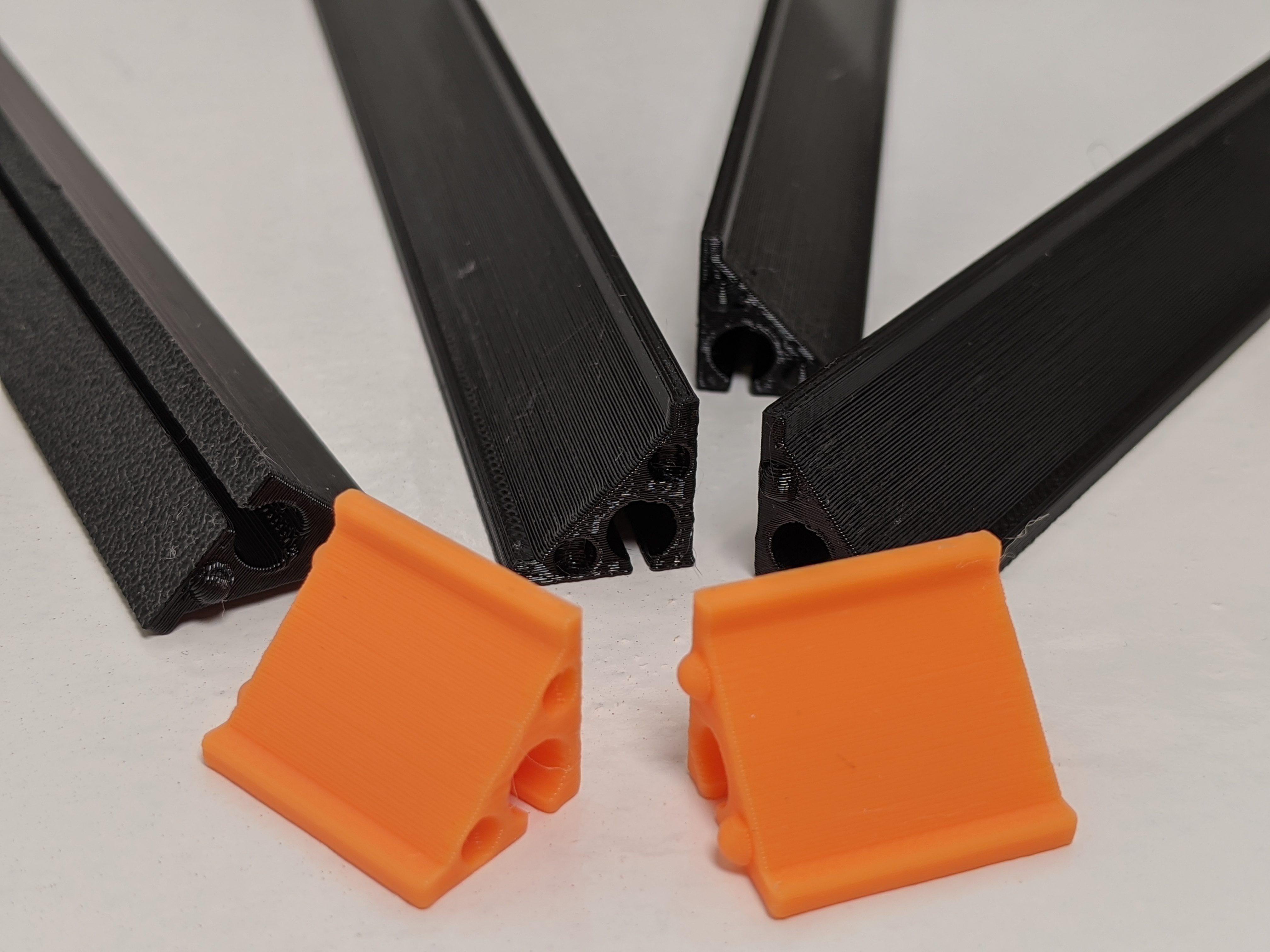 45° LED Strip Mounting Brackets for IKEA Lack Enclosure (and other uses)