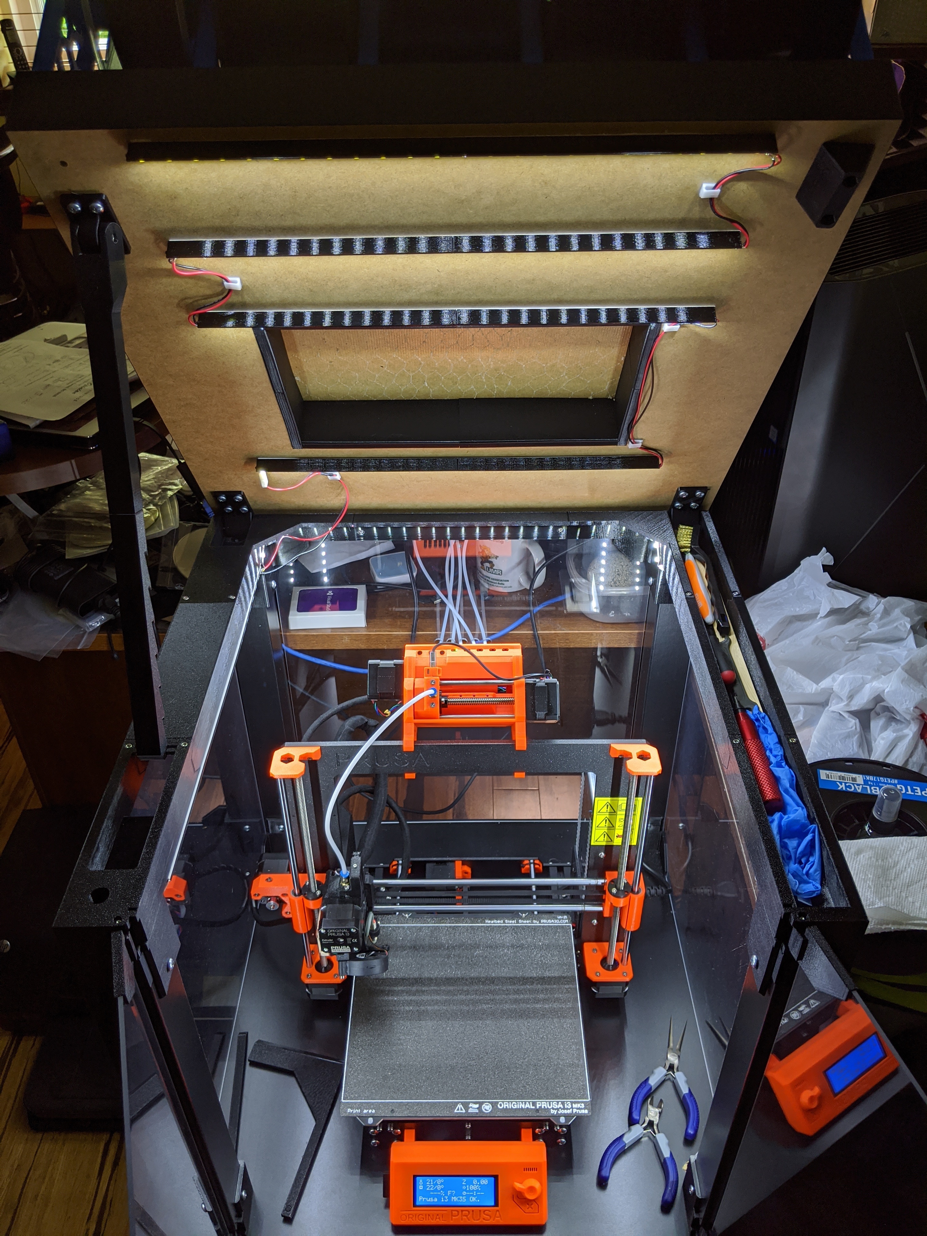 45° LED Strip Mounting Brackets for IKEA Lack Enclosure (and other uses) - photo 3