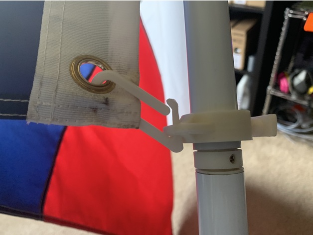 Flag Pole Swivel Ring with Clip and Set Screw - photo 3