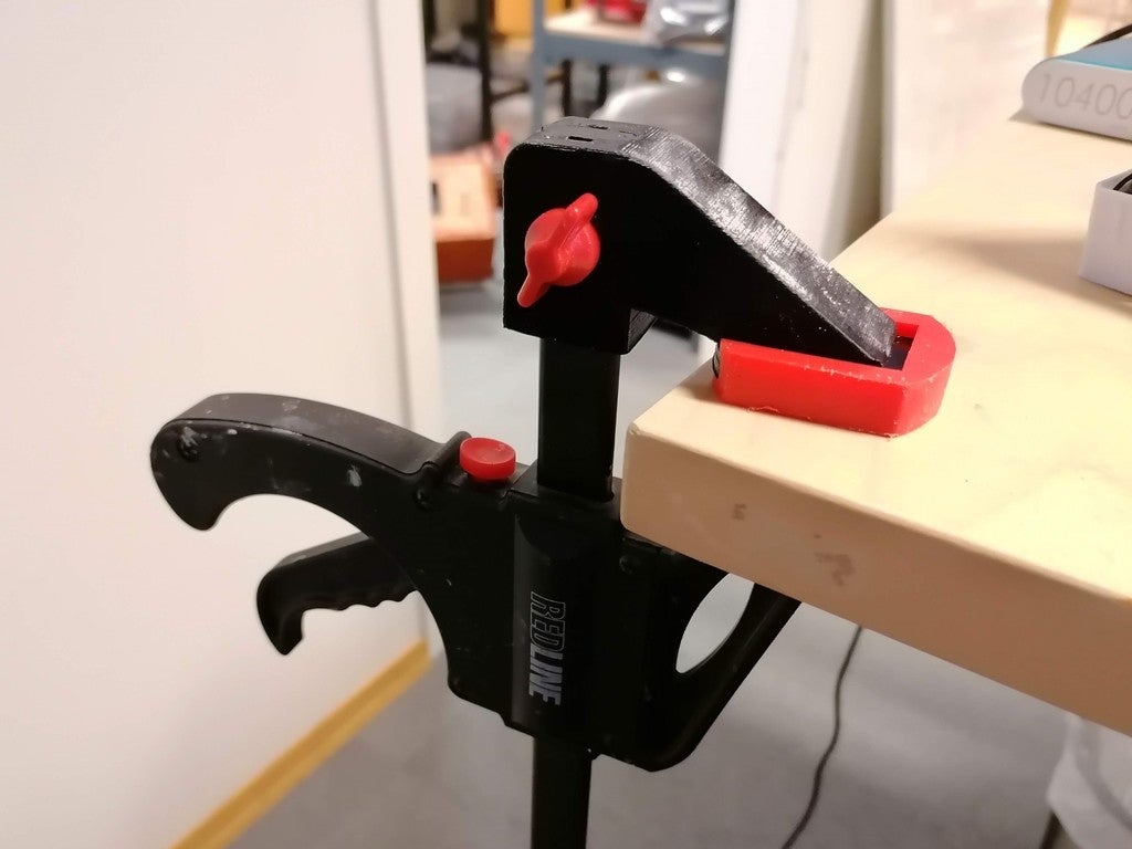 Quick plastic clamp upper part