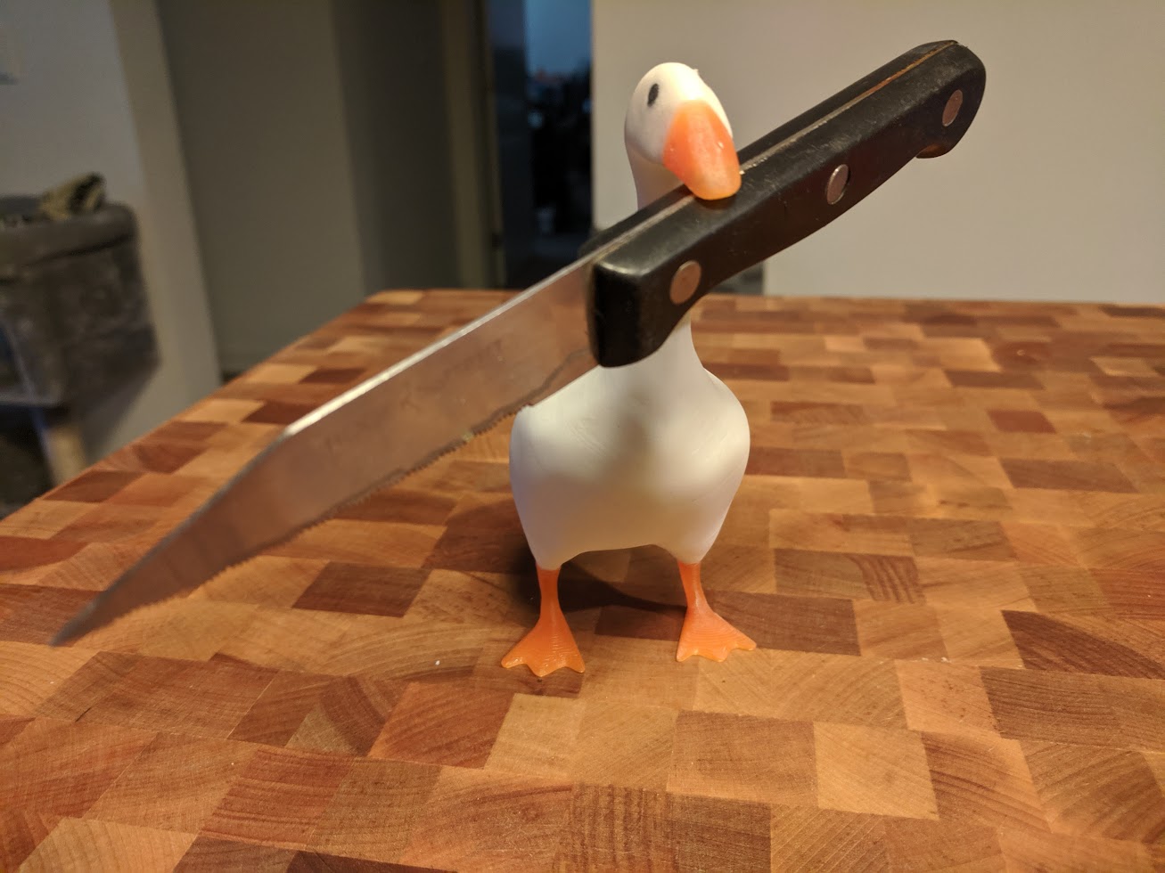 Weighty Goose from Untitled Goose Game