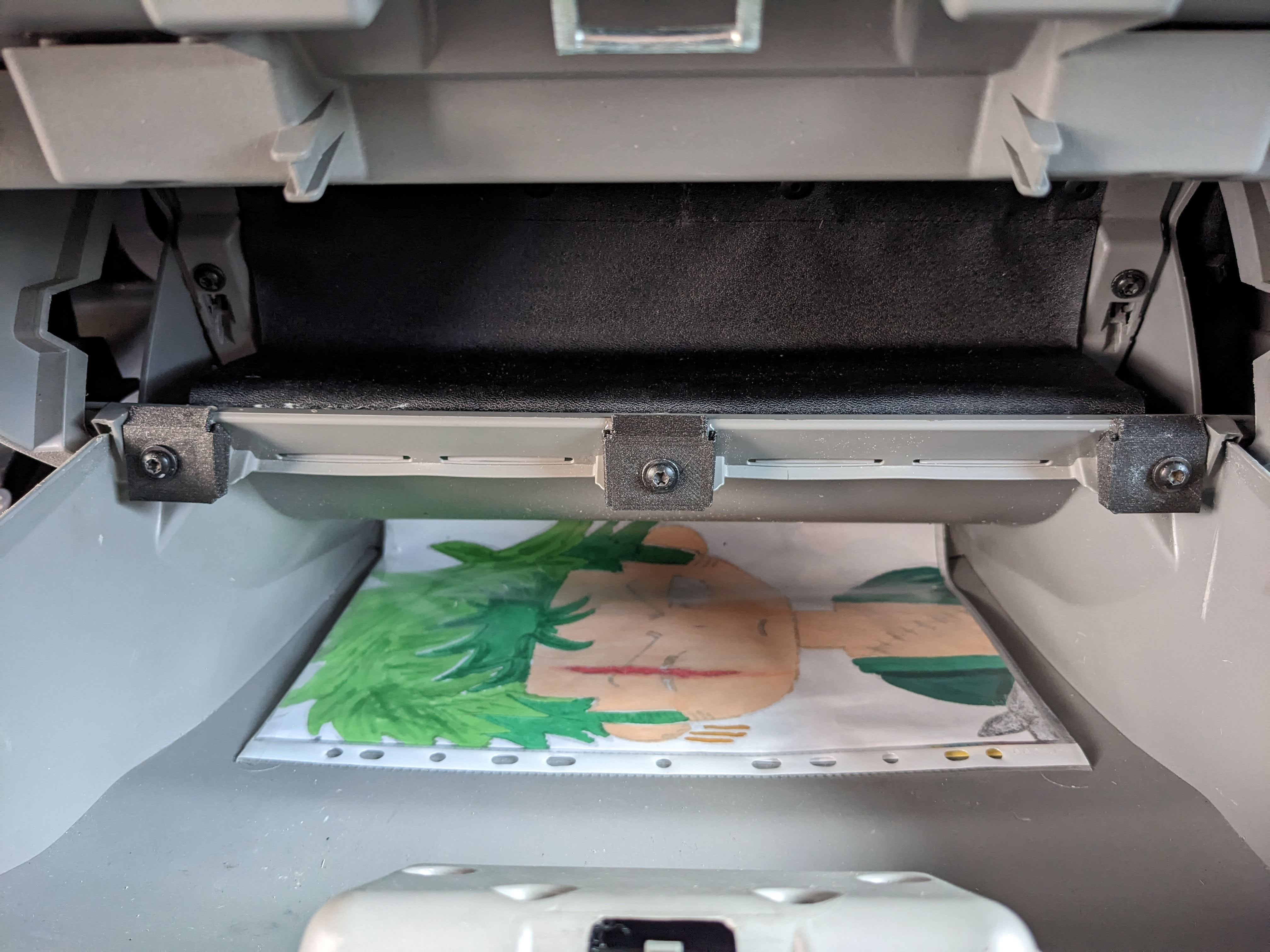 Fiat Ducato central console storage compartment screw hole reinforcements