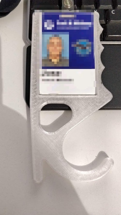 ID Holder with Door Hook for 3mm thickness badge - photo 2