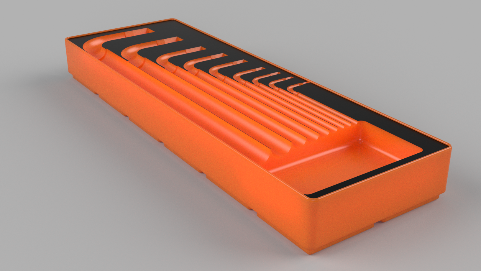 Gridfinity Wera Hex Wrench Organizer; no magnets