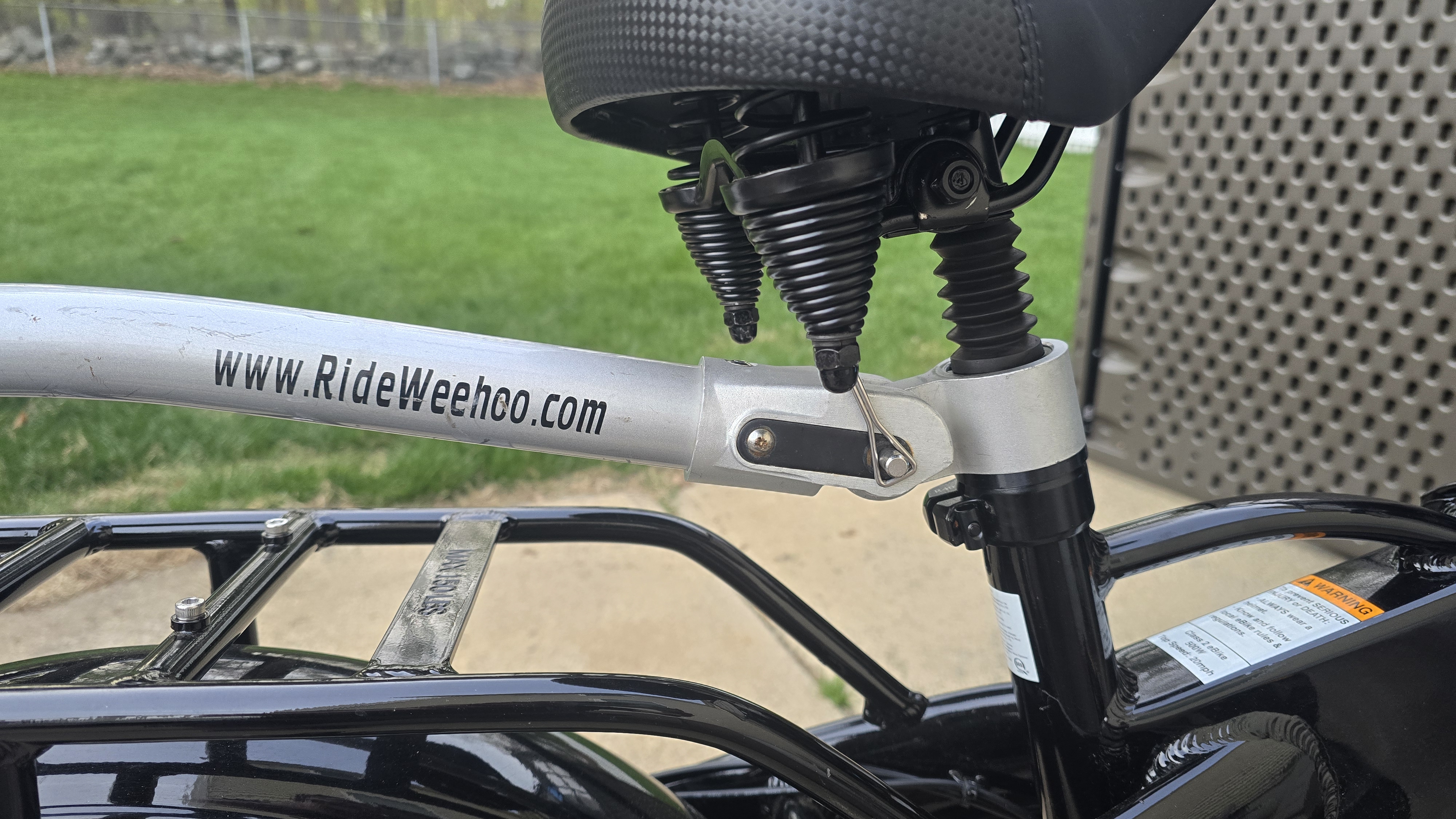 Weehoo bushing/shim for 31.8mm seat post - fits my Lectric ebike - photo 2