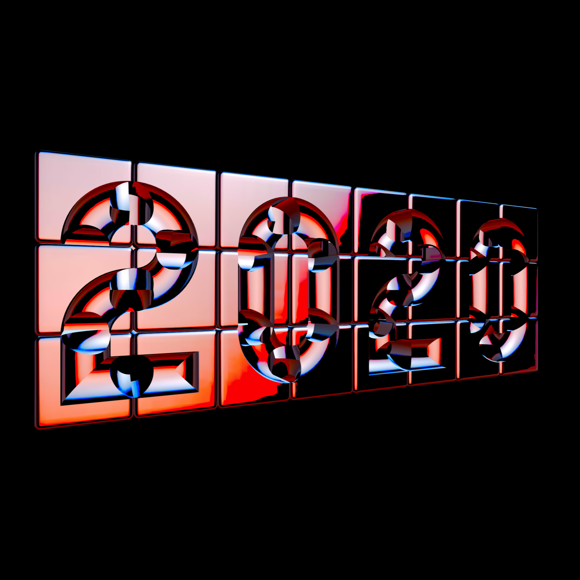 Text Cube Toy