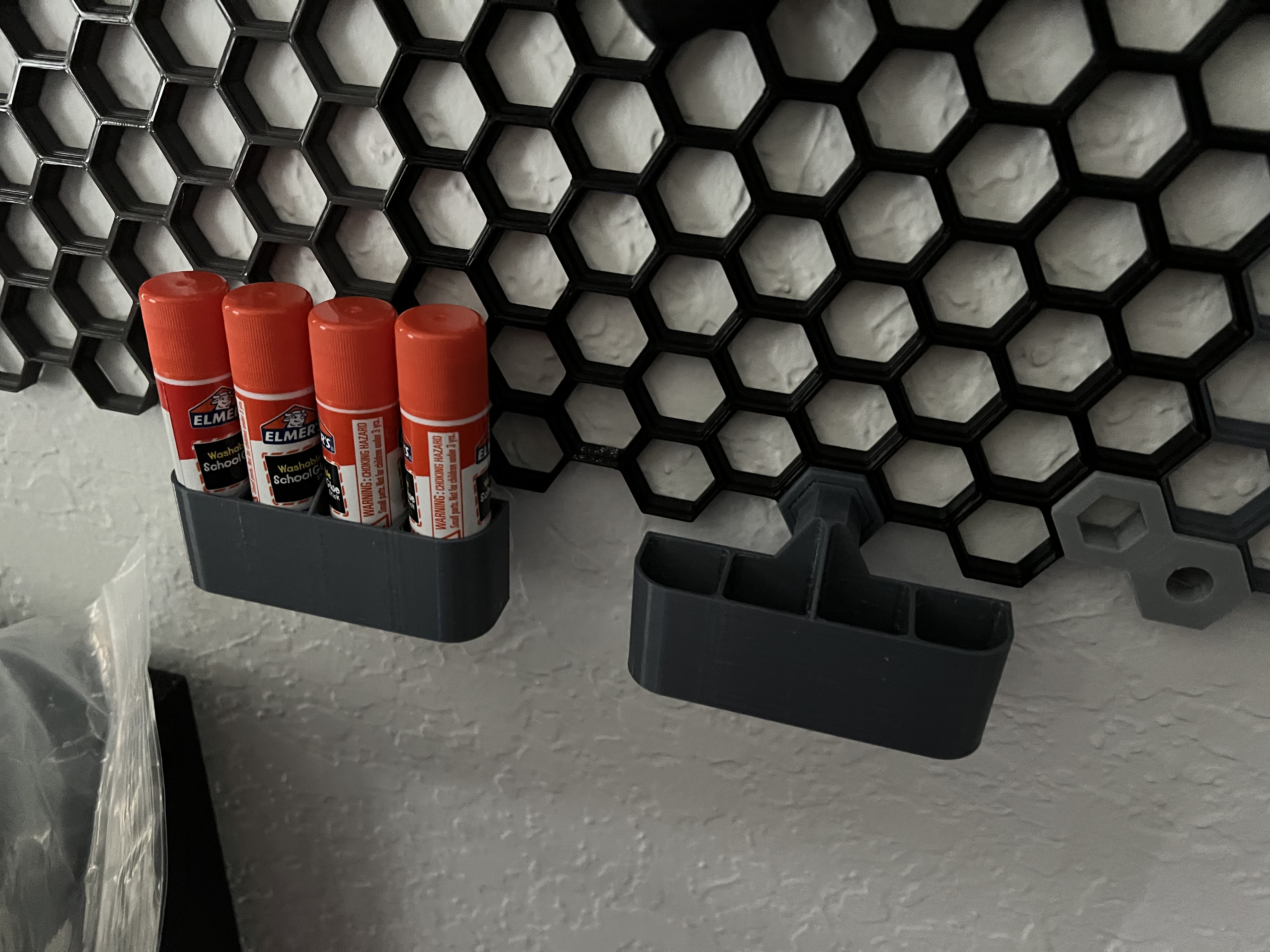 Glue Stick Holder for Honeycomb Storage Wall (Parametric)