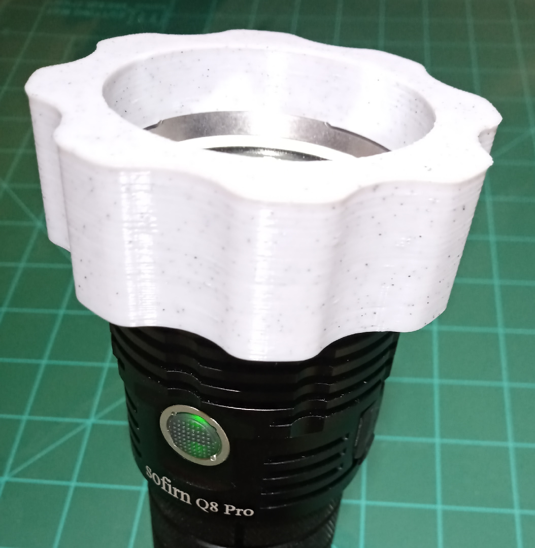 Sofirn Q8 Pro Bezel Ring removal Tool Flashlight BLF