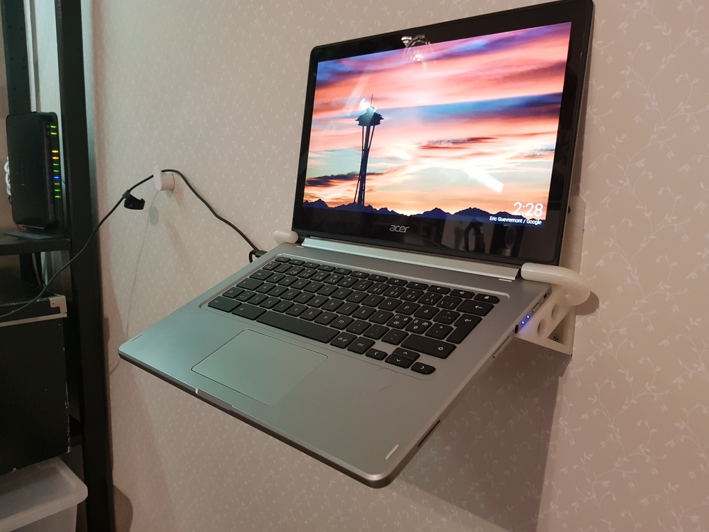 Laptop wall mount