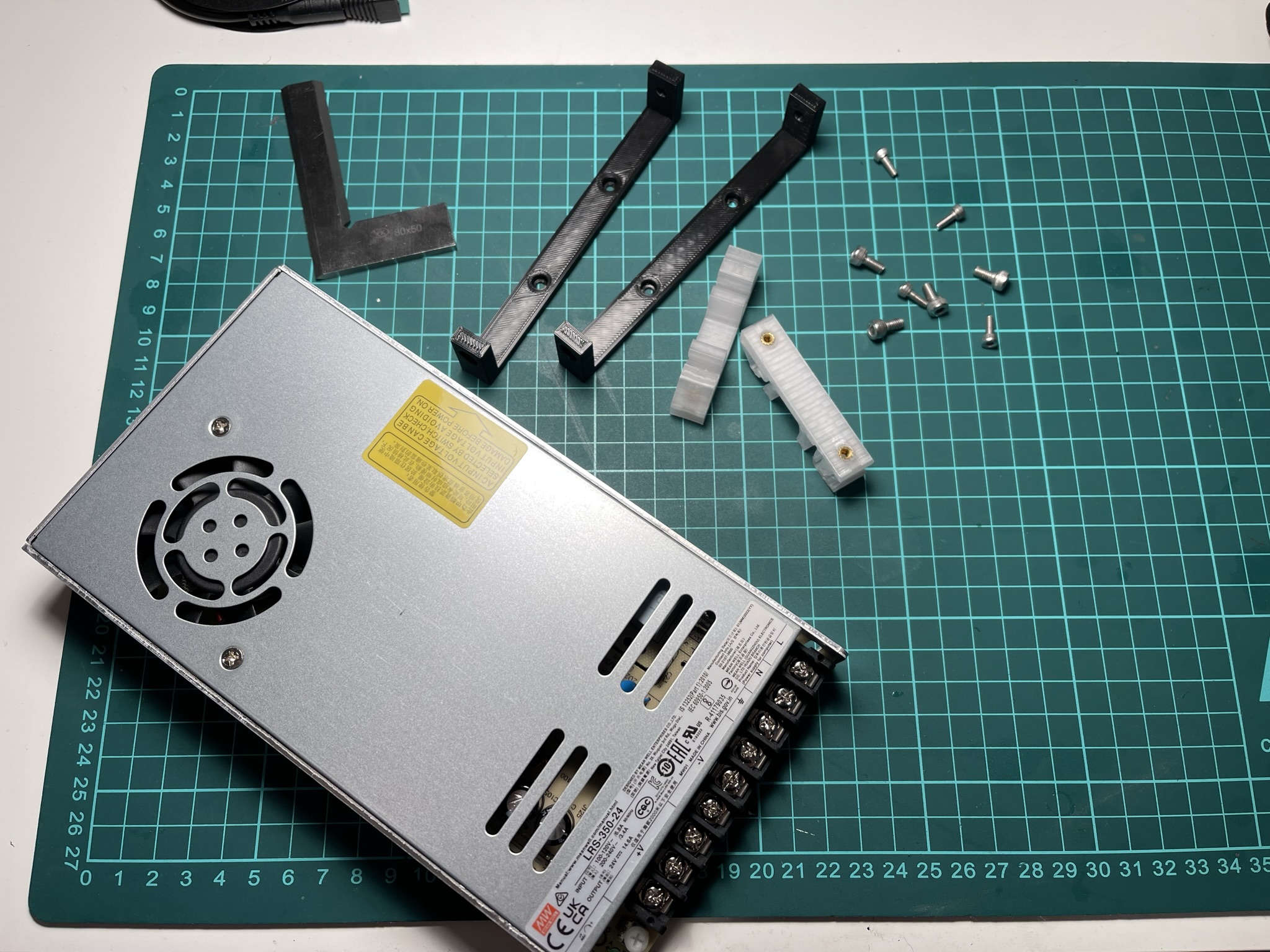 Meanwell LRS-350 Mount + DIN rail mount - photo 2
