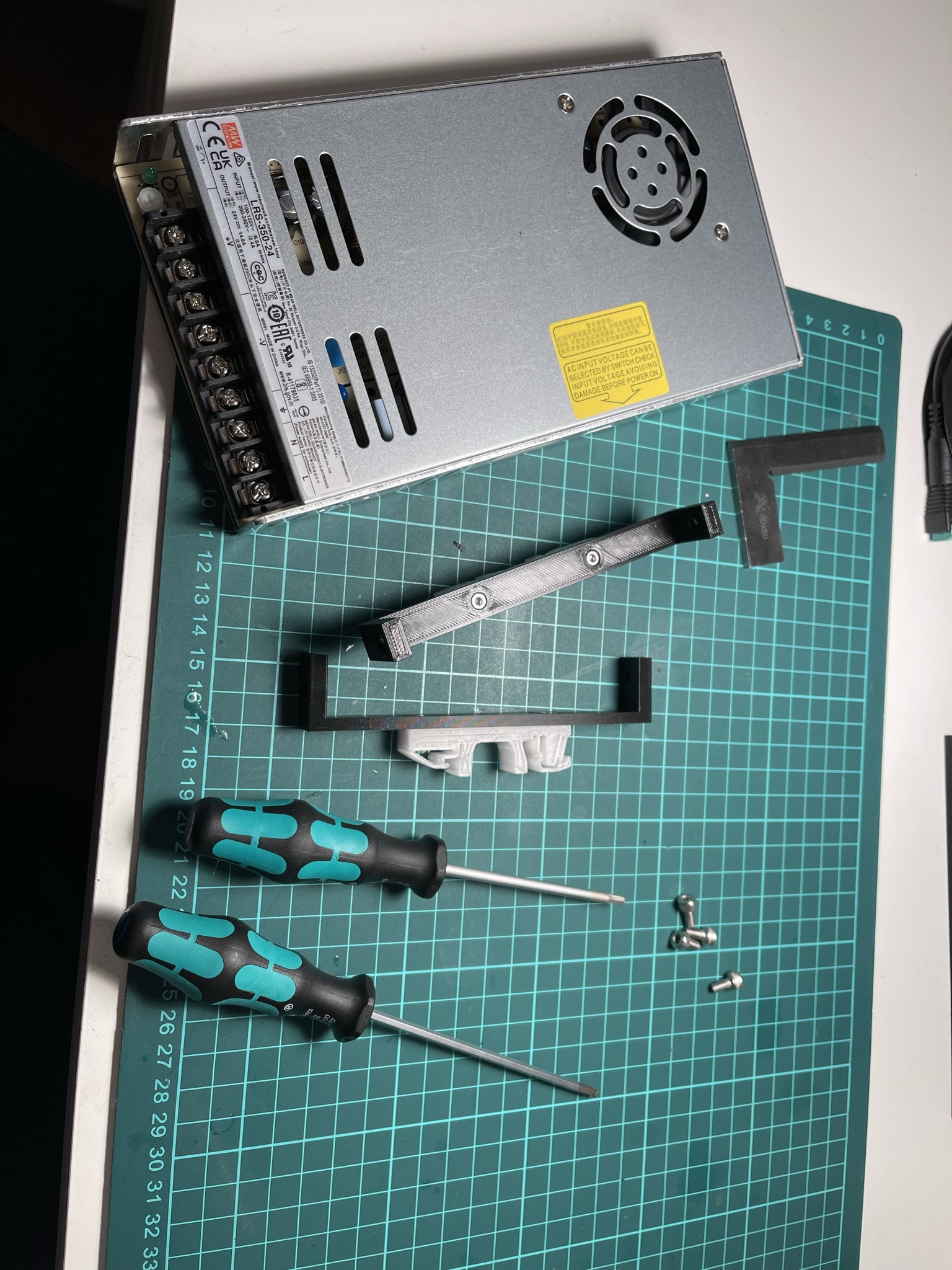 Meanwell LRS-350 Mount + DIN rail mount - photo 4