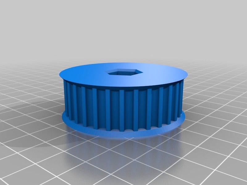 Pulley generator with hex hole and hub holes support (useful in FRC) - photo 2