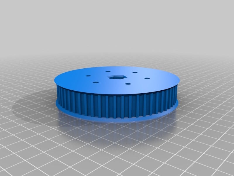 Pulley generator with hex hole and hub holes support (useful in FRC) - photo 3